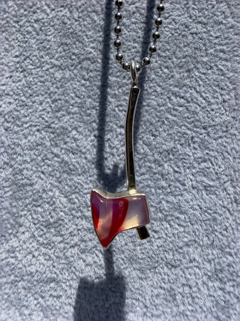 Sterling Silver Axe Pendant